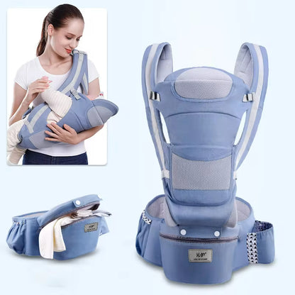 Baby Carrier Newborn to Toddler - Baby Carrier with Hip Seat, 6 in 1 Lightweight and Detachable Infant Carrier for Babies from 0-36 Months, Ideal for Hands-Free Parenting