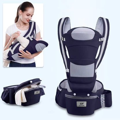 Baby Carrier Newborn to Toddler - Baby Carrier with Hip Seat, 6 in 1 Lightweight and Detachable Infant Carrier for Babies from 0-36 Months, Ideal for Hands-Free Parenting