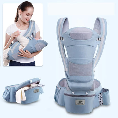 Baby Carrier Newborn to Toddler - Baby Carrier with Hip Seat, 6 in 1 Lightweight and Detachable Infant Carrier for Babies from 0-36 Months, Ideal for Hands-Free Parenting