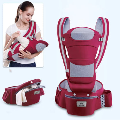 Baby Carrier Newborn to Toddler - Baby Carrier with Hip Seat, 6 in 1 Lightweight and Detachable Infant Carrier for Babies from 0-36 Months, Ideal for Hands-Free Parenting